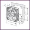 Ventilateur ZANUSSI 601604 119 x 119 x 38 mm 230 V PIECE D'ORIGINE